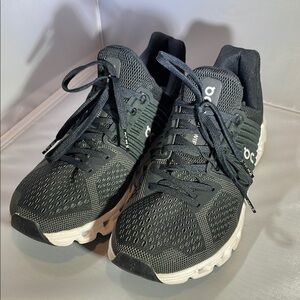 On Running Black and White Performance Athletic Shoes